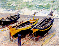 Tre barche da pesca 1885