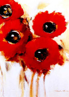 Crimson poppies II