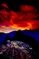 Sunset Over Machu Picchu