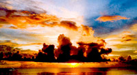 Sunset in Polynesia