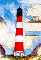 Leuchtturm westerhever (3x westerheversand)