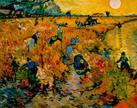 Die rote weinberge von arles