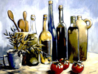 Still life with tomatoes