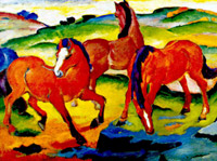 Die grossen rote pferden, 1911