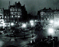 Piccadilly circus at night