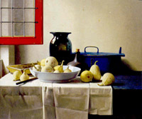 Still life with open window