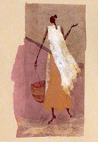 Femme au panier