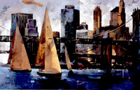 Sailboats in manhattan II