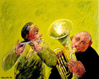Twee muzikanten