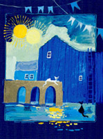 Casa azzurro